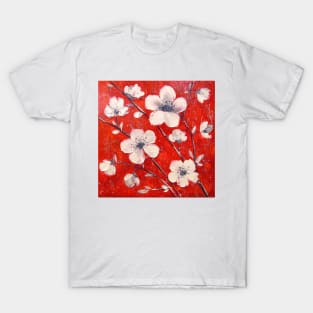 White flowers T-Shirt